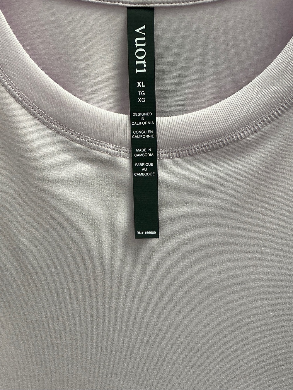 Vuori Energy Tee Long Lilac Breeze Heather - Picture 5 of 5